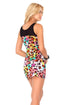 Luli Fama Salty Skin Mesh Sweetheart Body Con Dress